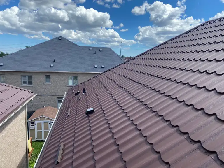 Metal roof installed on a home in the Greater Toronto Area