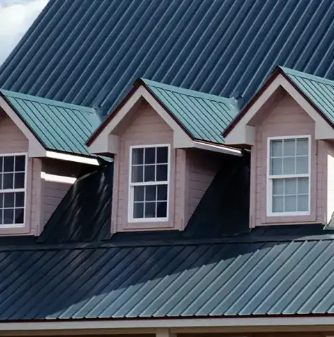 Completed metal roofing project by King Metal Roofing