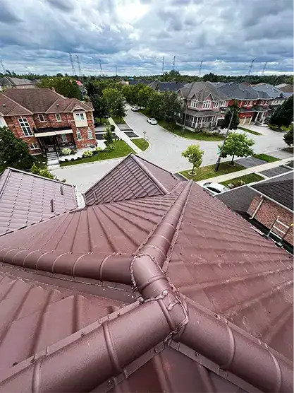 Finished metal roof on a GTA property