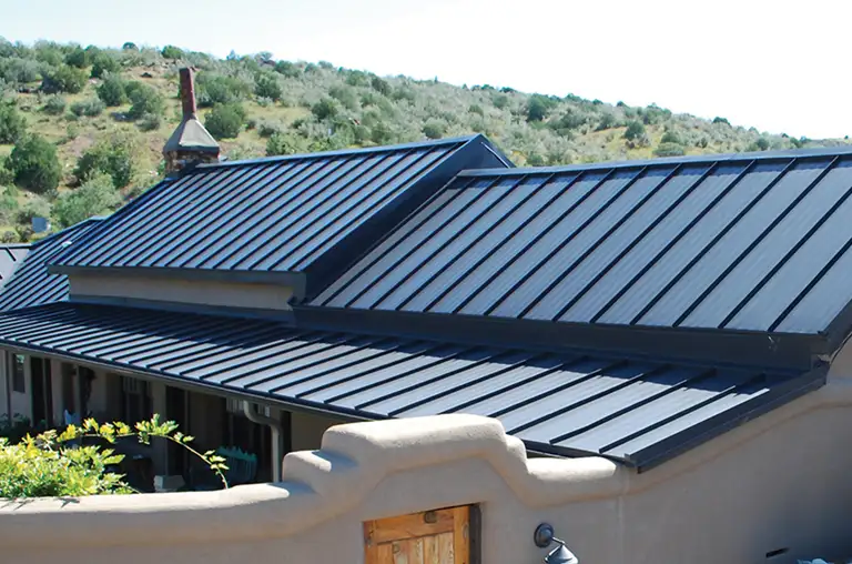 Metal roof installation showing quality materials